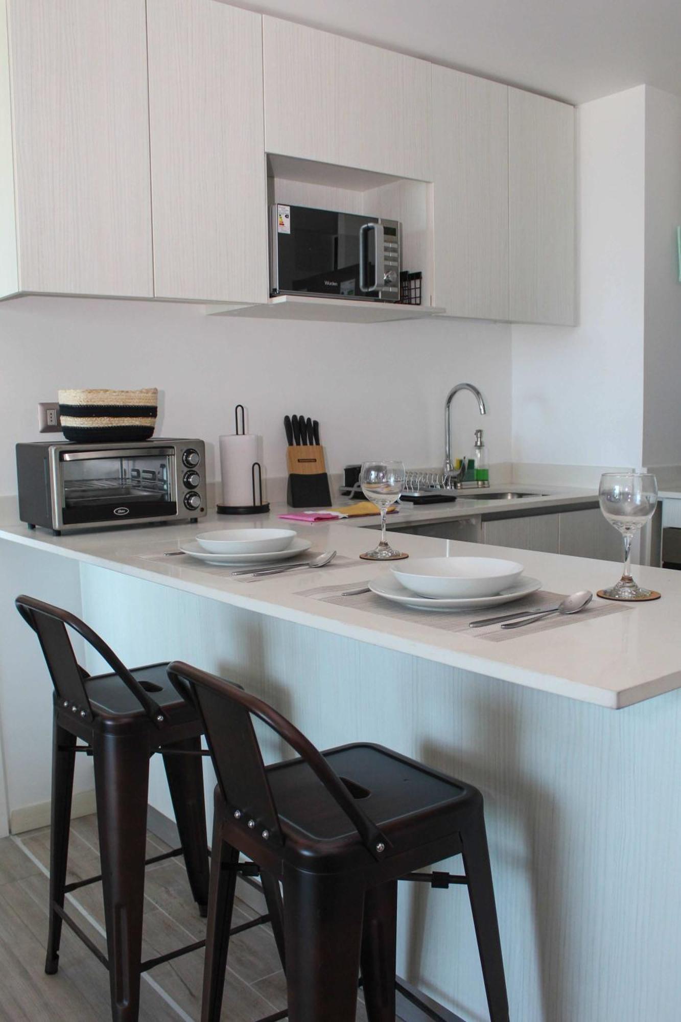 Apartamento Hom I Acogedor Y Comodo Depto De 1dorm Vista Al Mar Pnm 0114 *